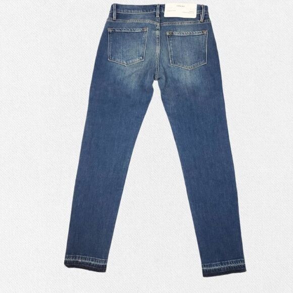 FRAME Size 25 Le Garcon Release Hem Crop Boyfriend Jeans - Picture 6 of 15